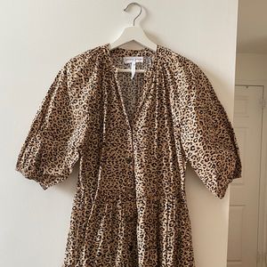 Apiece Apart Mitte Dress Leopard Bouquet size 4